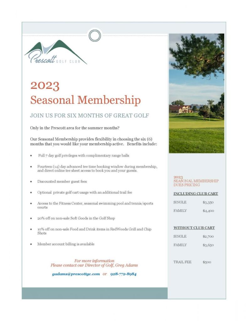 2023 Seasonal Membership